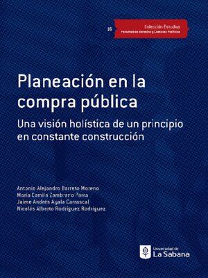 cover image of Planeación en la compra pública